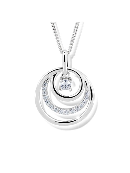 Modesi Bellissima collana in argento J328CZ-W catena, pendente donna