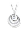 Modesi Bellissima collana in argento J328CZ-W catena, pendente donna