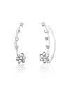 JwL Luxury Pearls Orecchini floreali longitudinali con cristalli JL0722 donna