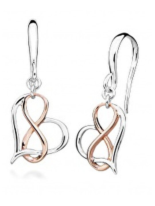 Silver Cat Orecchini romantici bicolore Amore infinito SC448 donna