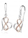 Silver Cat Orecchini romantici bicolore Amore infinito SC448 donna