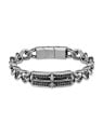 Police Elegante bracciale a catena con croce Vigor PEAGB2120402 uomo