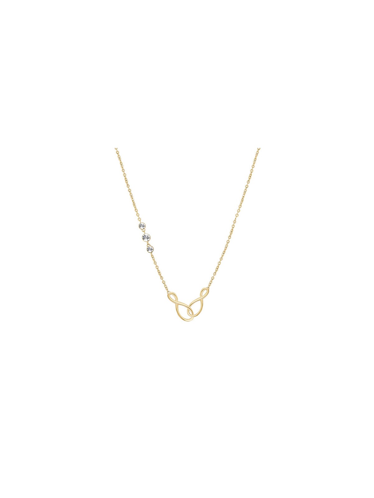Brosway Elegante collana con nastro infinito placcata in oro BBN10 donna