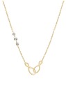 Brosway Elegante collana con nastro infinito placcata in oro BBN10 donna