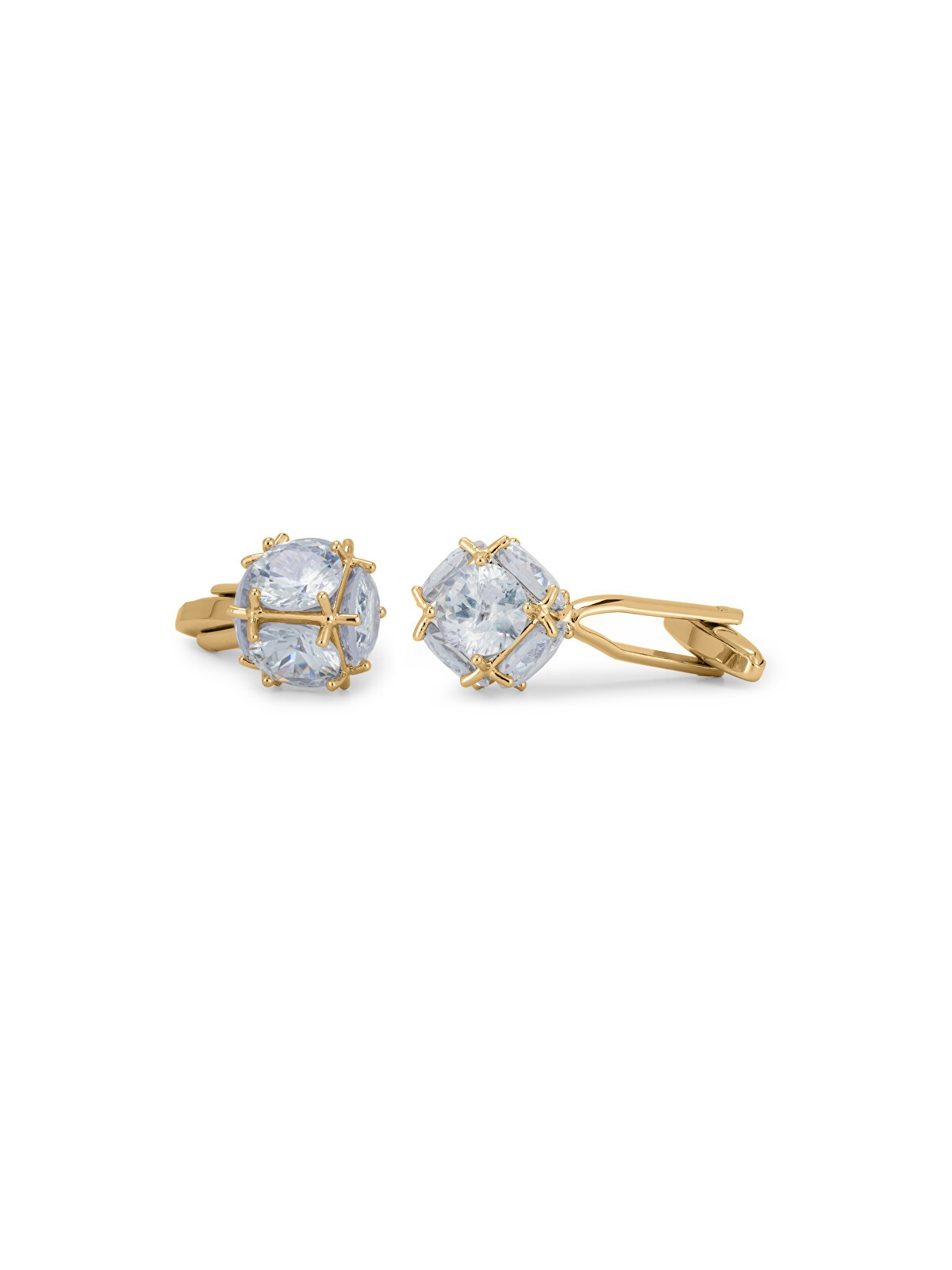 Troli Gemelli scintillanti placcati in oro unisex
