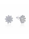 MOISS Orecchini scintillanti in argento con fiori E0002384 donna