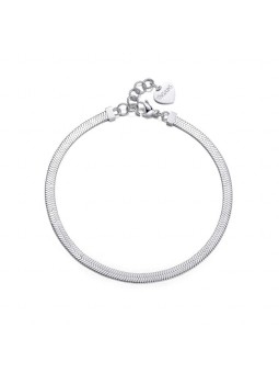 S'Agapõ Bracciale a gamba spessa SHK15 in acciaio pregiato donna