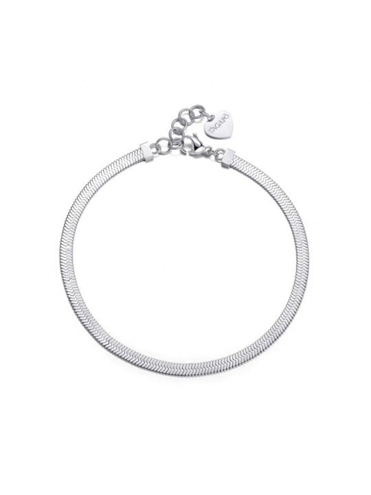 S'Agapõ Bracciale a gamba spessa SHK15 in acciaio pregiato donna