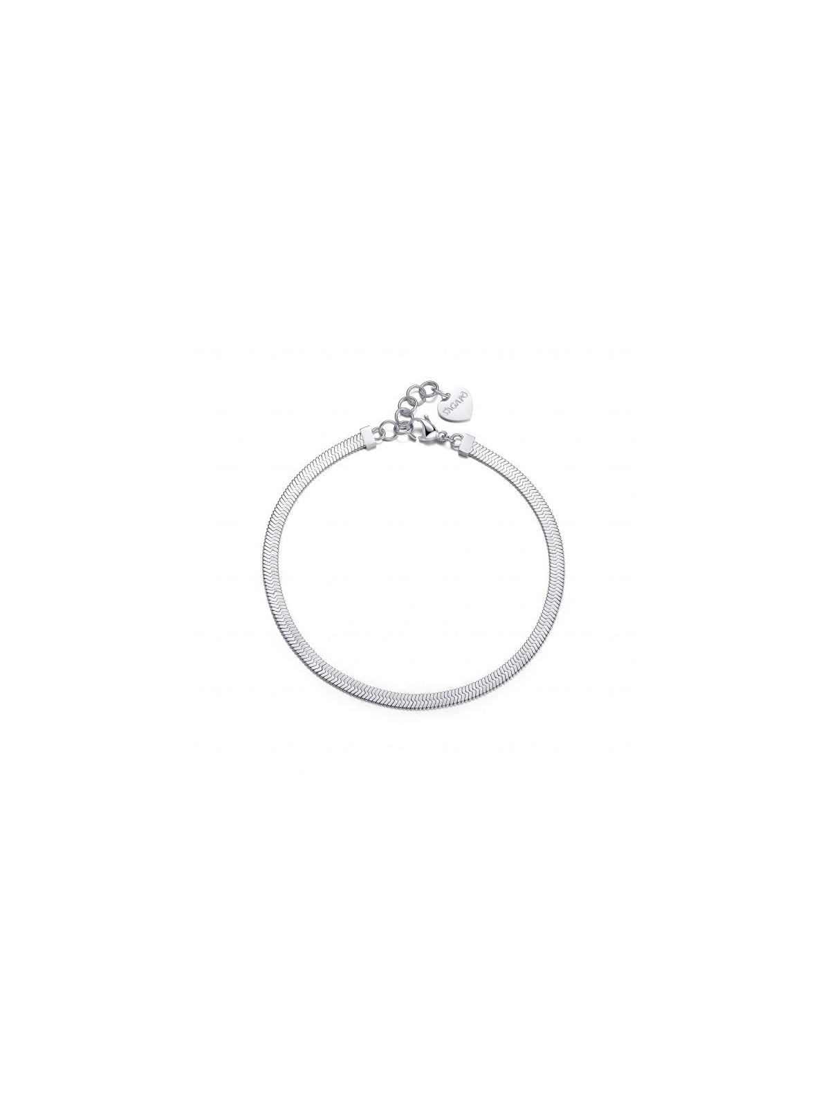 S'Agapõ Bracciale a gamba spessa SHK15 in acciaio pregiato donna