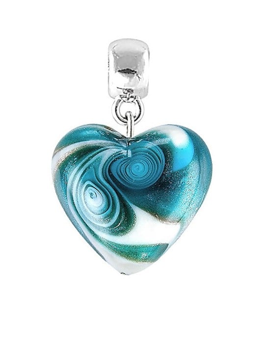 Lampglas Ciondolo unico Azure Storm in perla di vetro S19 donna
