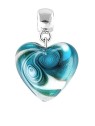 Lampglas Ciondolo unico Azure Storm in perla di vetro S19 donna