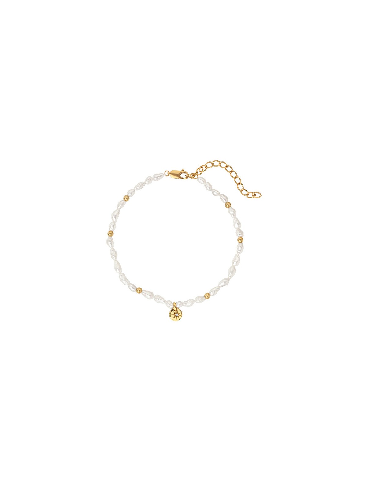 Hot Diamonds Bracciale di lusso con perle e diamanti Jac Jossa Soul DL647 donna