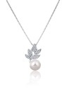 JwL Luxury Pearls Bellissima collana in argento con vera perla e zirconi JL0785 catena, pendente donna