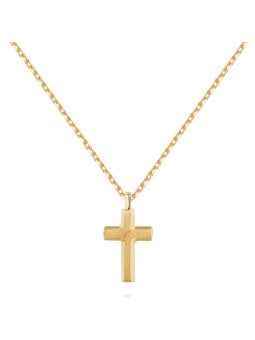 Brosway Elegante collana in acciaio con croce Backliner BBC05 uomo