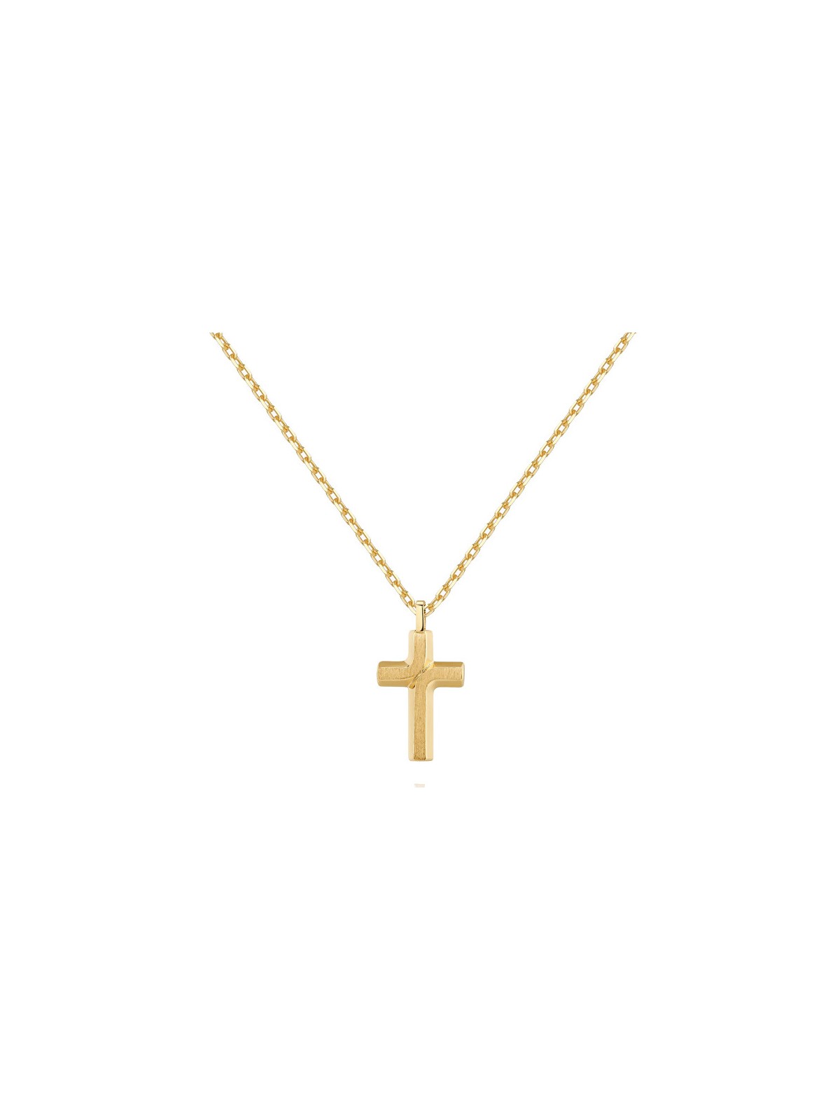 Brosway Elegante collana in acciaio con croce Backliner BBC05 uomo