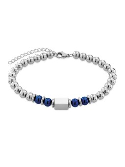 Troli Bracciale da uomo in acciaio con perline VESB0959SBL uomo