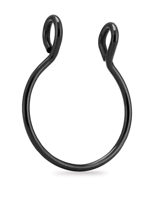 Troli Anello finto per il naso setto nasale in acciaio VSE6016B-PET unisex