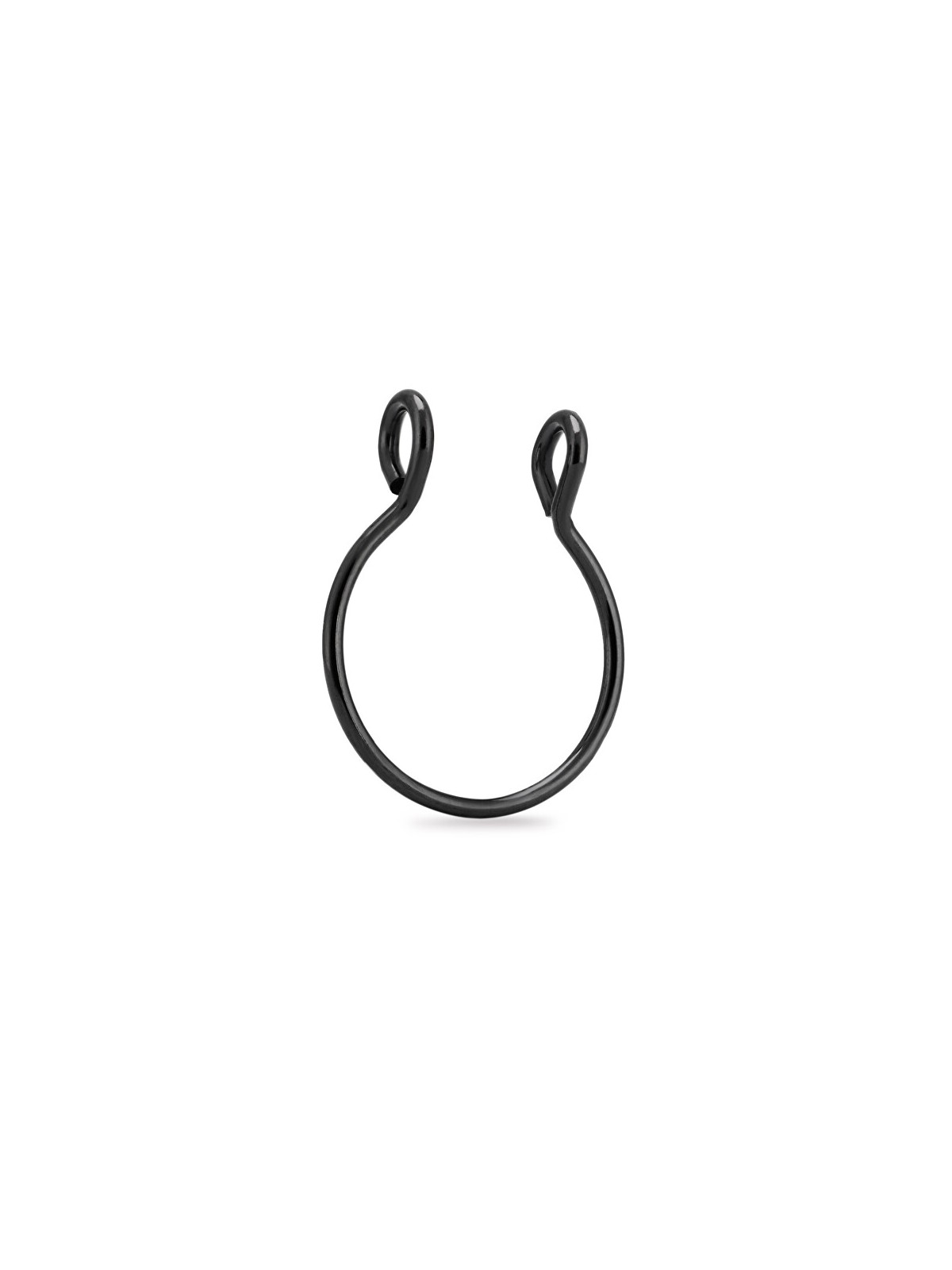 Troli Anello finto per il naso setto nasale in acciaio VSE6016B-PET unisex