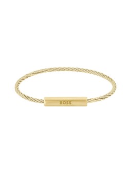 Hugo Boss Bracciale alla moda placcato oro Alek 1580388 uomo