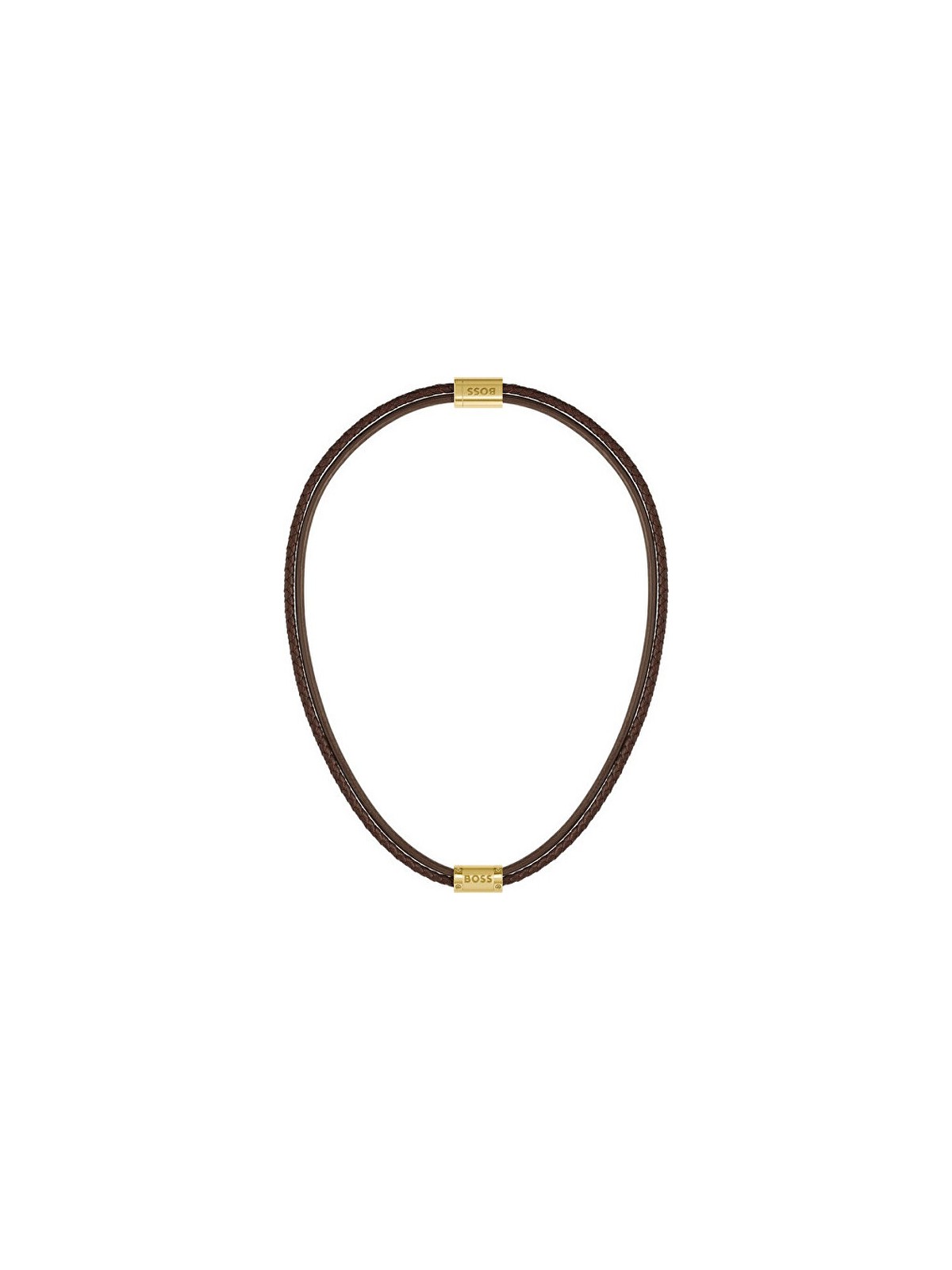 Hugo Boss Collana originale in pelle 1580421 uomo