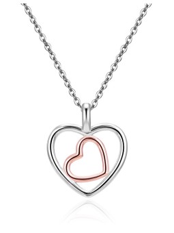 Beneto Bellissima collana in argento con cuore AGS1535/47 donna