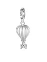 Rosato Incantevole ciondolo in argento con la storia della mongolfiera RZ195R donna