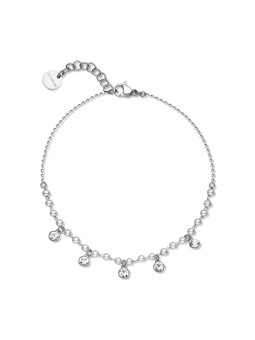 Brosway Braccialetto in acciaio con ciondolo e perle Chant BAH89 donna