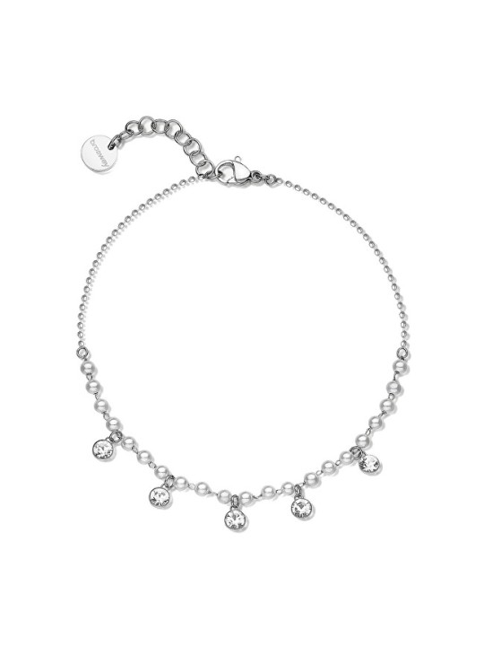 Brosway Braccialetto in acciaio con ciondolo e perle Chant BAH89 donna