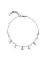 Brosway Braccialetto in acciaio con ciondolo e perle Chant BAH89 donna