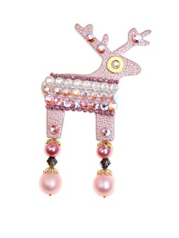 Deers Un piccolo cervo rosa tenue Oliverka donna