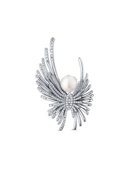JwL Luxury Pearls Incantevole spilla a forma di angelo con perle e cristalli JL0823 donna