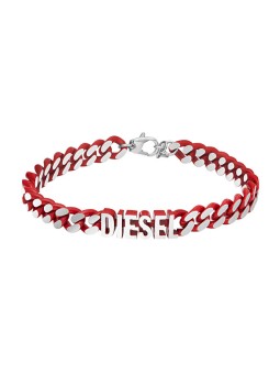 Diesel Bracciale in acciaio massiccio DX1415040 unisex