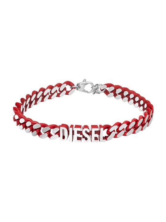 Diesel Bracciale in acciaio massiccio DX1415040 unisex