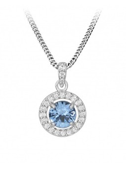 Silver Cat Elegante collana in argento con zirconi SC489 catena, pendente donna
