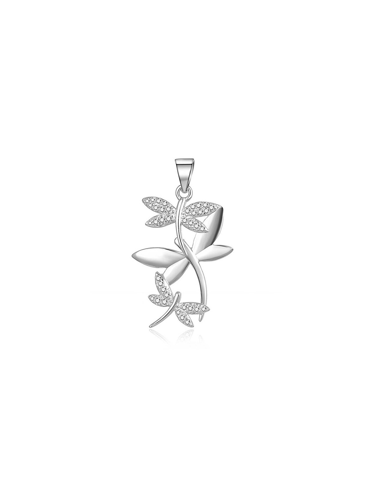 MOISS Ciondolo coordinato in argento a forma di libellula con zirconi P0001123 donna