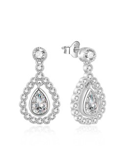 MOISS Orecchini scintillanti in argento con zirconi cubici E0003086 donna