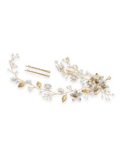 Troli Incantevole ornamento per capelli con perle donna