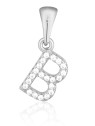 JVD Ciondolo in argento con zirconi a forma di lettera "B" SVLP0948XH2BI0B bambino