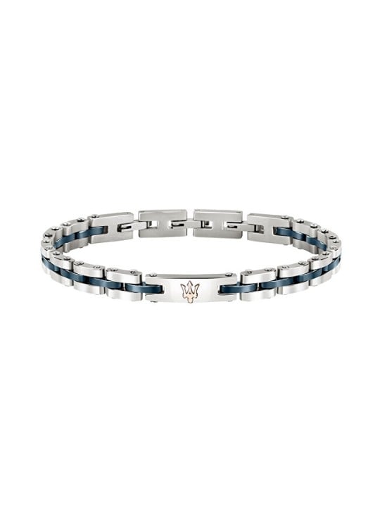 Maserati Bracciale di lusso in acciaio e ceramica JM220ASR08 uomo