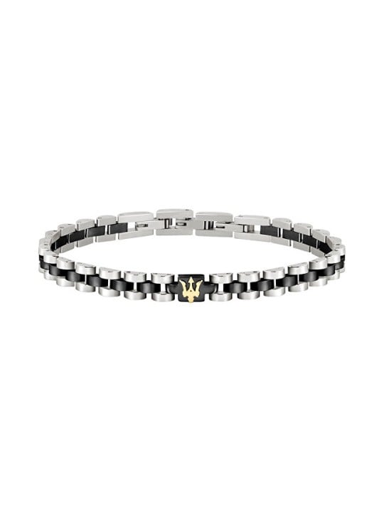 Maserati Elegante bracciale bicolore Iconic JM320AST08 uomo