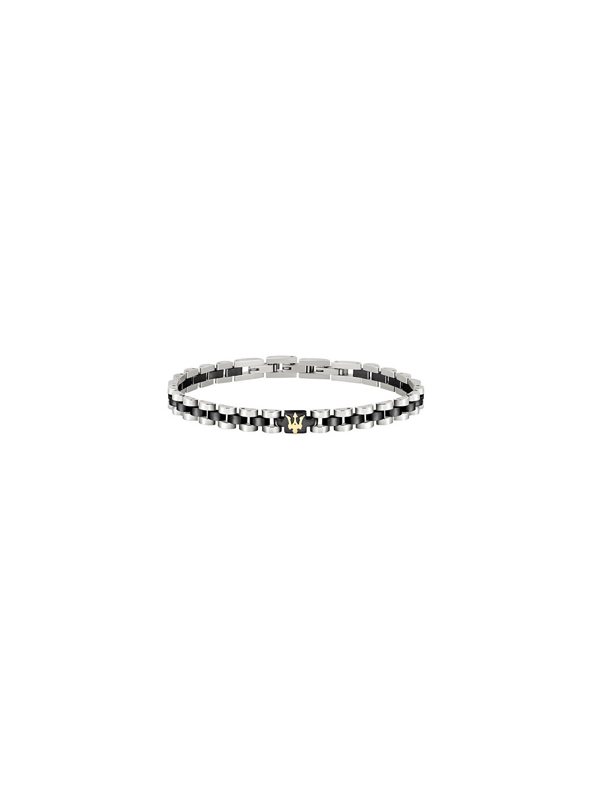 Maserati Elegante bracciale bicolore Iconic JM320AST08 uomo