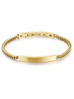Brosway Elegante bracciale da uomo placcato oro Ink BIK12 uomo