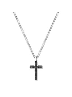 Brosway Collana con croce in acciaio Backliner BBC01 uomo