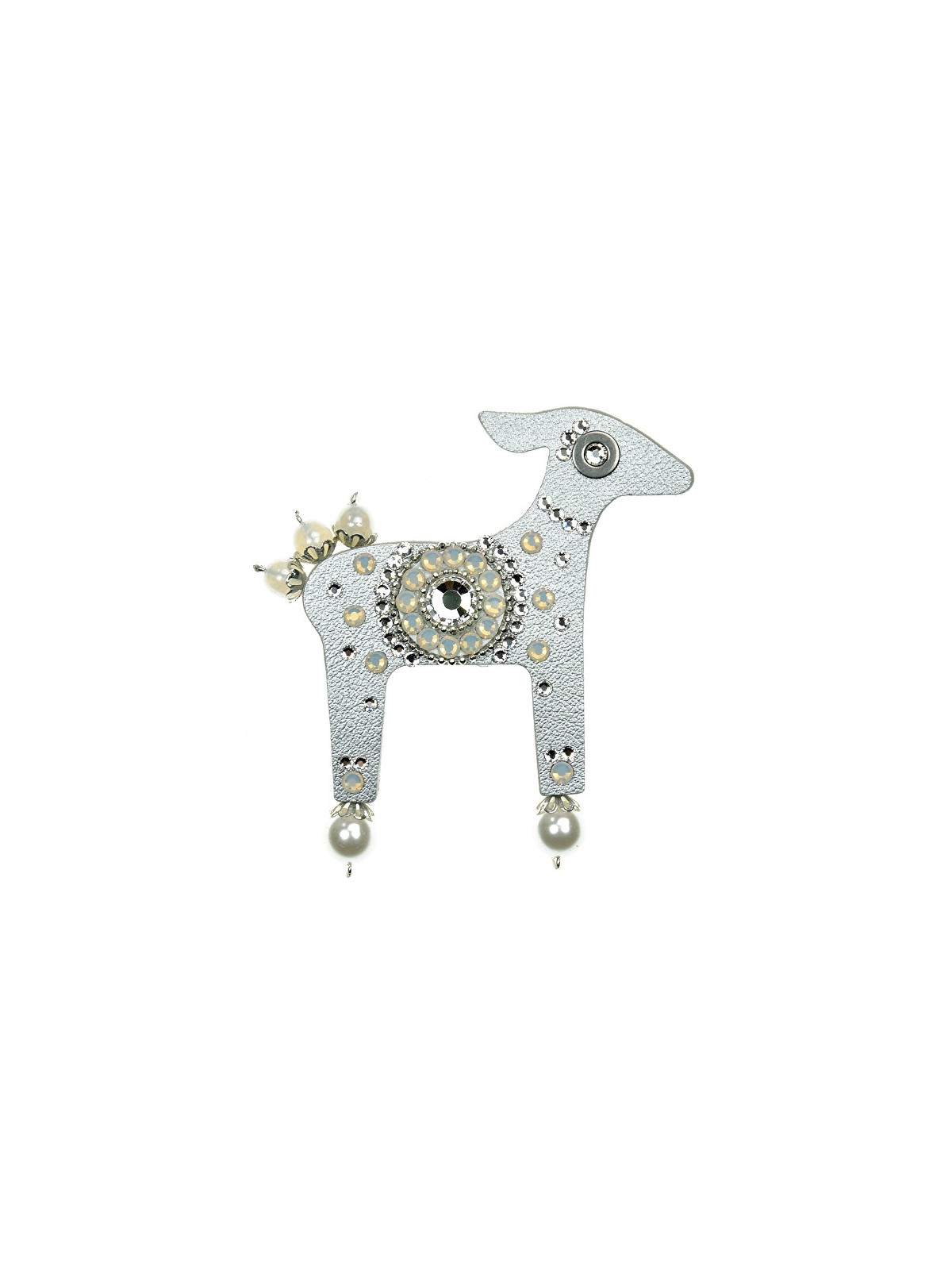 Deers Grande cerva argentata Lea donna