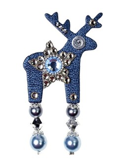 Deers cervo blu scuro di Gray donna