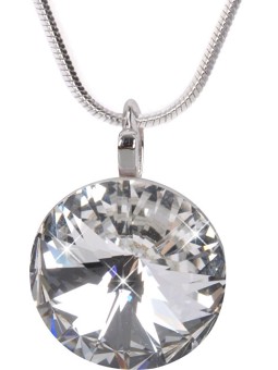 Levien Elegante collana Rivoli con cristalli donna