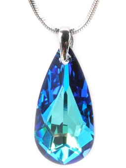 Levien Collana pendente delicata color blu Bermuda donna