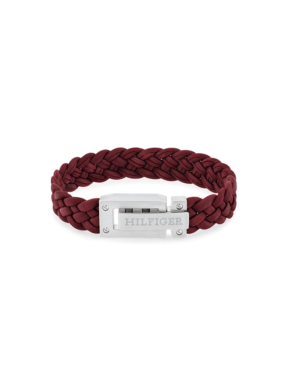 Tommy Hilfiger Bracciale da uomo in pelle rossa 2790519 uomo