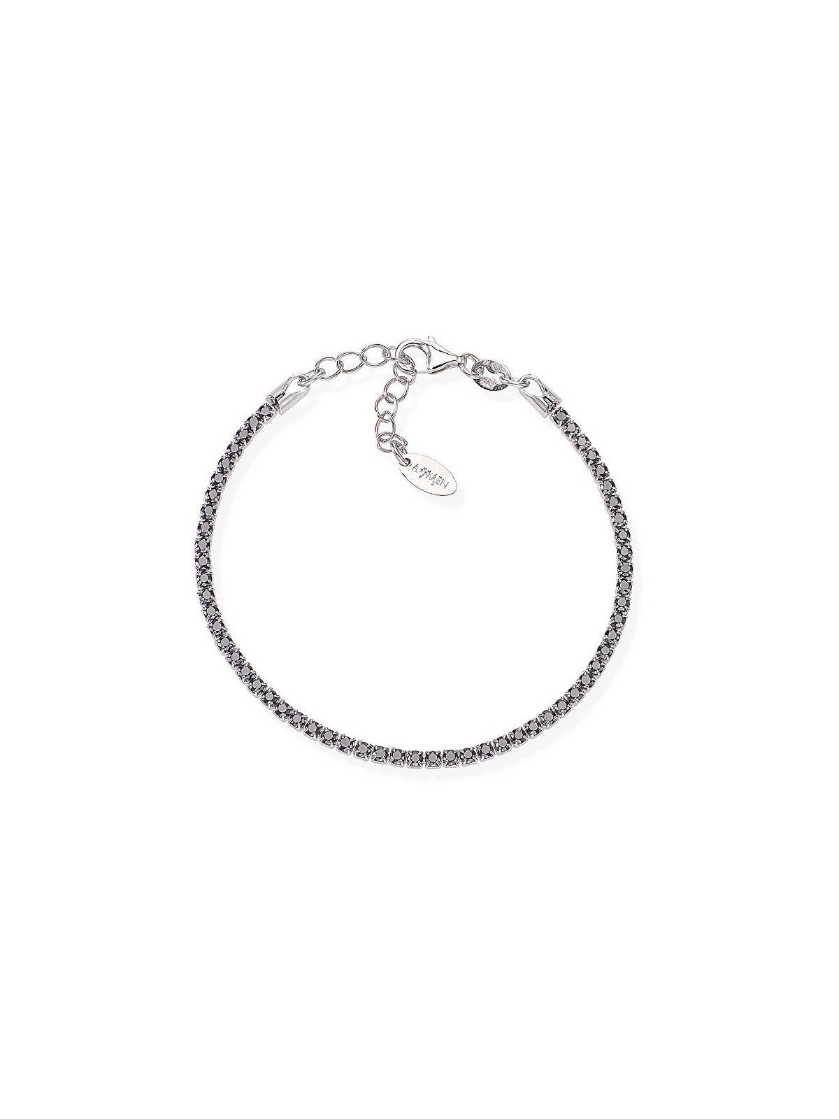Amen Bracciale in argento con zirconi Tennis BTBN16 donna