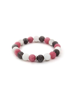 Agato Bracciale di perline in giada e giada MINK85 / 17 donna